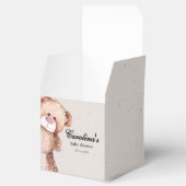 Moderne Eleganz, wir können warten Babydusche Geschenkschachtel (Geöffnet)