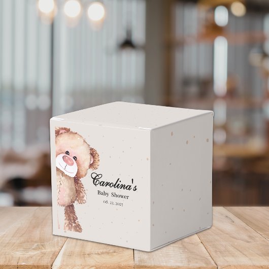 Moderne Eleganz, wir können warten Babydusche Geschenkschachtel