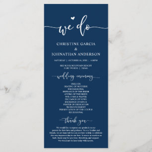 Moderne Eleganz, wir tun, Hochzeitsfeierlichkeiten Programm