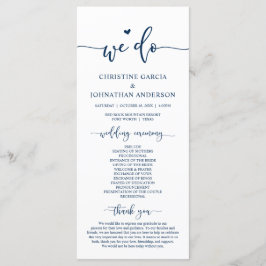 Moderne Eleganz, wir tun, Hochzeitsfeierlichkeiten Programm