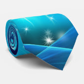 Moderne elektrische blaue Funkeln Krawatte (Gerollt)