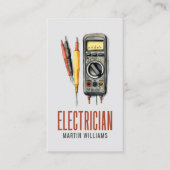 Moderne elektrische Dienste Wasserfarbenkörper Visitenkarte (Vorderseite)