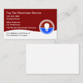 Moderne elektrische Dienstleistungen Visitenkarte (Vorne/Hinten)
