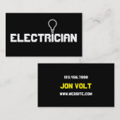 Moderne Elektrizitätsgesellschaft Visitenkarte (Vorne/Hinten)