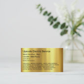 Moderne Elektrodienstleistungen  Visitenkarte (Stehend Vorderseite)