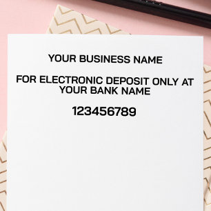 MODERNE ELEKTRONISCHE EINZAHLUNGSBANK-ÜBERTRAGUNG PERMASTEMPEL