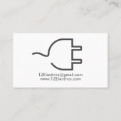 Moderne Elektrotechnik Visitenkarte (Rückseite)