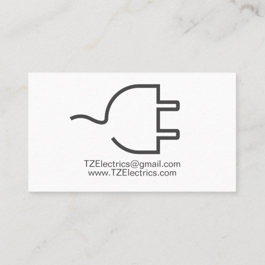 Moderne Elektrotechnik Visitenkarte (Rückseite)