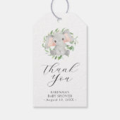 Moderne Elephant Greenerenery Kinderdusche Vielen Geschenkanhänger (Rückseite)