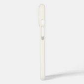 Moderne Elfenbein-Gold-Schrift-Monogramm Case-Mate iPhone Hülle (Rückseite / Links)