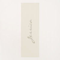 Moderne Elfenbein-Schlichte Minimalistische Name