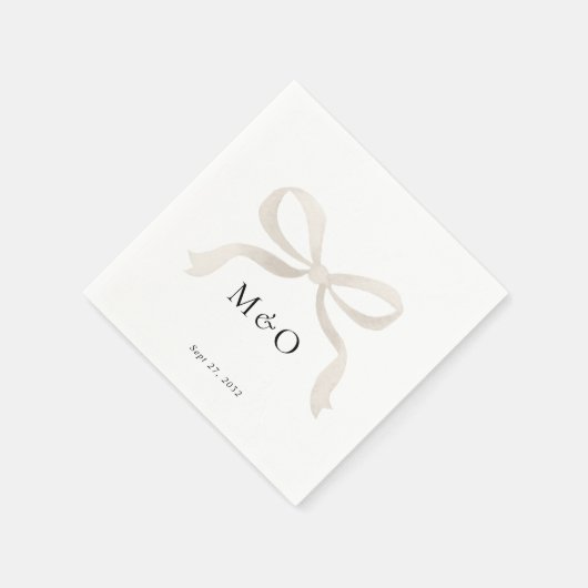 Moderne Elfenbeinblume Serviette (Ecke)