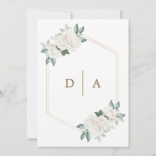 Moderne Elfenbeinflora Nuestra Boda Spanische Hoch Einladung (Rückseite)