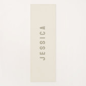 Moderne Elfenbeinküste Einfache Minimalistische Be Yogamatte (Vorderseite)