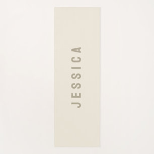 Moderne Elfenbeinküste Einfache Minimalistische Be Yogamatte