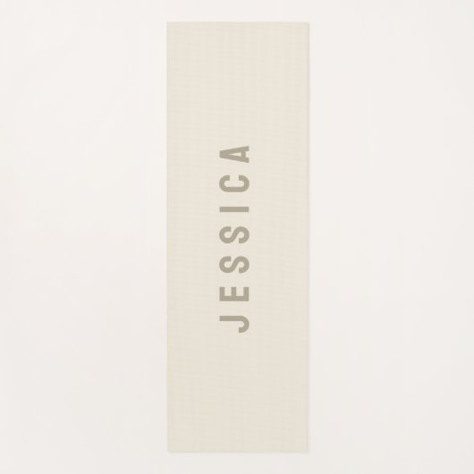 Moderne Elfenbeinküste Einfache Minimalistische Be Yogamatte (Vorderseite)