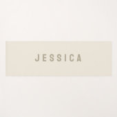 Moderne Elfenbeinküste Einfache Minimalistische Be Yogamatte (Vorderseite (Horizontal))