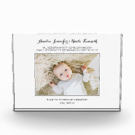 Moderne Eltern danken Ihnen für die Einhaltung von Fotoblock