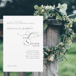 Moderne Eltern von White Bride laden zu Hochzeiten Einladung<br><div class="desc">Moderne Einladung. Hochzeitseinladung. Weiß. Die Eltern der Braut sind aufgeführt. Kontaktieren Sie Designer für Änderungen... (Entfernung der Website,  zusätzliche Eltern usw.)</div>