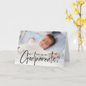 Moderne Eltern Vorschlag Foto Karte (Gelbe Blume)