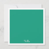 Moderne Emerald Baby Sip & See Party Foto Cards Einladung (Rückseite)