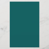 Moderne Emerald Gold Aquamarin Elegante Beach Wedd (Rückseite)