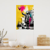 Moderne emotionale Kindheitsballon-Wandkunst Poster (Küche)