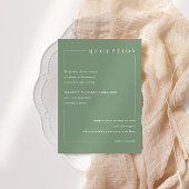 Moderne Empfang-Karte, Initialen Begleitkarte