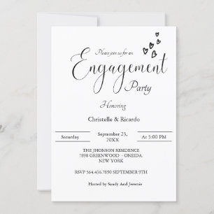 Moderne Engagement Partei Einladung, Engagement Pa Einladung