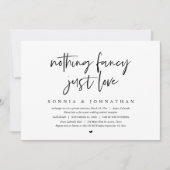 Moderne Entfaltung, nichts Extravagant, nur Liebe Einladung (Vorderseite)