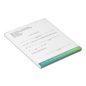 Moderne Entschuldigung Kieferorthopädische Termine Notizblock (angewinkelt)