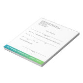 Moderne Entschuldigung Kieferorthopädische Termine Notizblock (Rotiert)