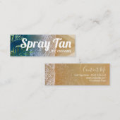 Moderne Entspannungs-Beach-Mobile-Spray Tan Mini Visitenkarte (Vorne/Hinten)