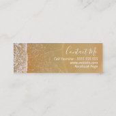 Moderne Entspannungs-Beach-Mobile-Spray Tan Mini Visitenkarte (Rückseite)