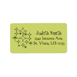 Moderne Epoche Mittelalter Diamanten Sternexplosio Adressaufkleber