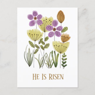 Moderne er ist die "Osterflorale Postkarte" Feiertagspostkarte