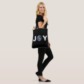 Moderne Erd-Freude auf Schwarz Tasche (Am Model)