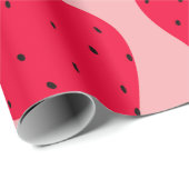 Moderne Erdbeere nahtlos Muster. Große rote Runde Geschenkpapier (Rolleneckpunkt)