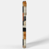 Moderne Erdgeometrie - Schwarze und Terrakotta Kun Case-Mate iPhone Hülle (Rückseite / Rechts)