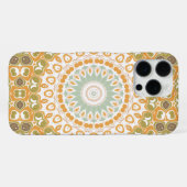 Moderne Erdton-Mandala-Muster iPhone Hülle (Rückseite (Horizontal))