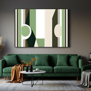 Moderne Erdtöne Abstrakte Geometrische Kunst Poster