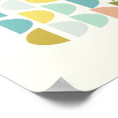 Moderne Erdtöne Geometrische Formen Kunst Poster (Ecke)