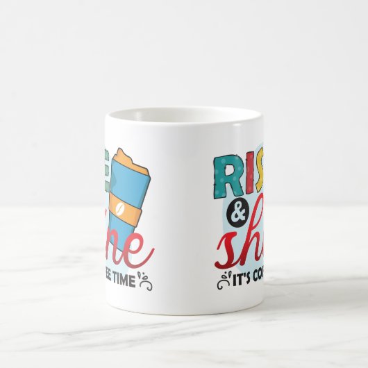 Moderne Erholung und Entspannung in der Kaffeezeit Kaffeetasse (Mittel)