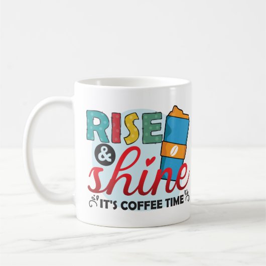 Moderne Erholung und Entspannung in der Kaffeezeit Kaffeetasse (Links)