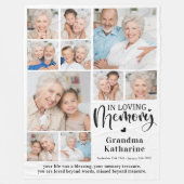 Moderne Erinnerung 10 FotoCollage Fleecedecke (Vorderseite)