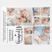 Moderne Erinnerung 10 FotoCollage Fleecedecke (Vorderseite (Horizontal))