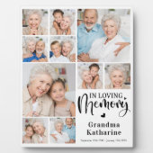 Moderne Erinnerung 10 FotoCollage Fotoplatte (Vorderseite)