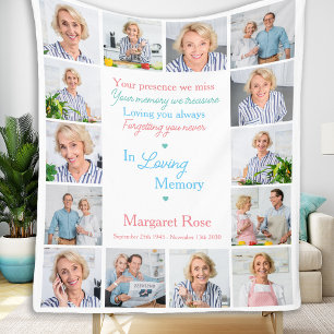 Moderne Erinnerung 14 Foto Collage Memorial Fleecedecke