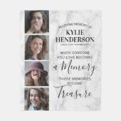 Moderne Erinnerung an das Foto Memorial Fleecedecke (Vorderseite)