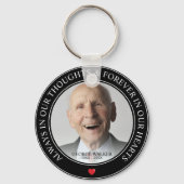 Moderne Erinnerung an das Foto Schlüsselanhänger (Vorderseite)